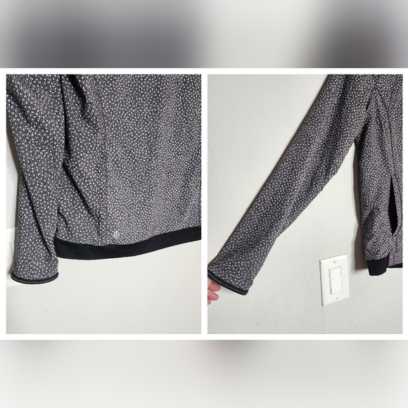 Lululemon Hit It Jacket In Frozen Fizz White Black / Black Size 6 Like New - Picture 13 of 17